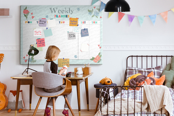 Cork board Weekly planner