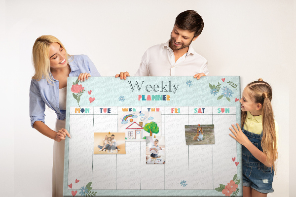 Cork board Weekly planner