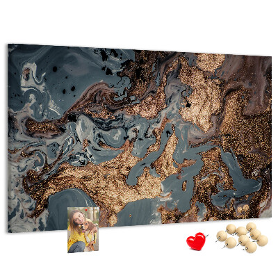 Cork display board Decorative marble