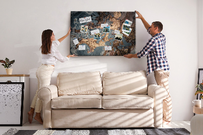 Cork display board Decorative marble