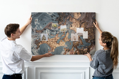 Cork display board Decorative marble