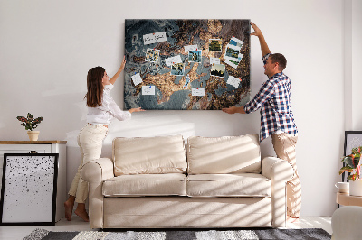 Cork display board Decorative marble