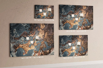Cork display board Decorative marble
