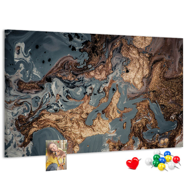 Cork display board Decorative marble
