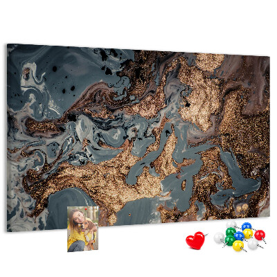 Cork display board Decorative marble