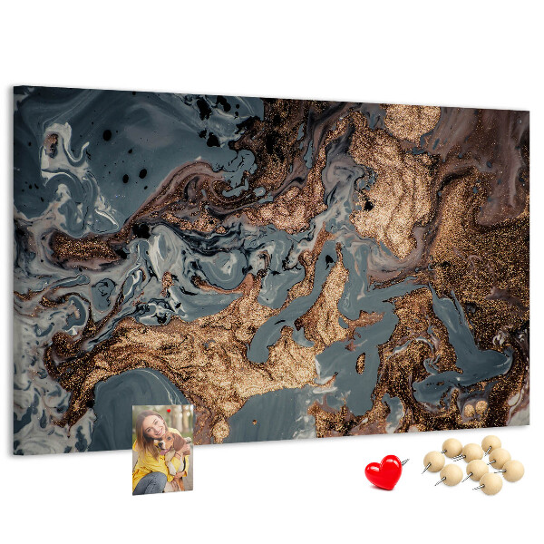 Cork display board Decorative marble