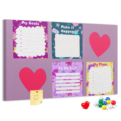 Cork board Monster notes