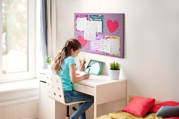 Cork board Monster notes