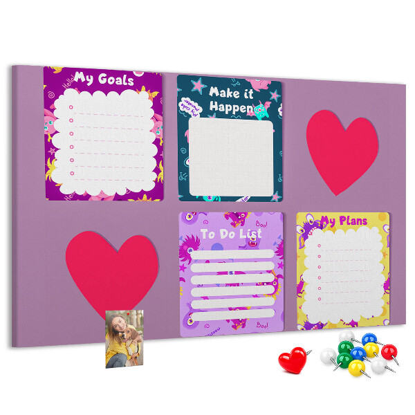 Cork board Monster notes