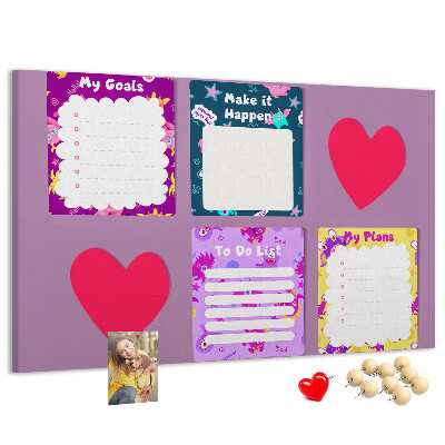 Cork board Monster notes