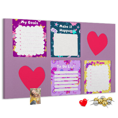 Cork board Monster notes