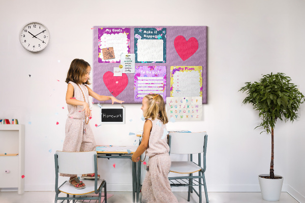 Cork board Monster notes