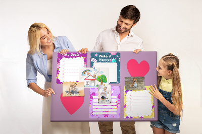 Cork board Monster notes