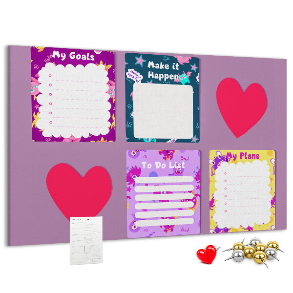 Cork board Monster notes