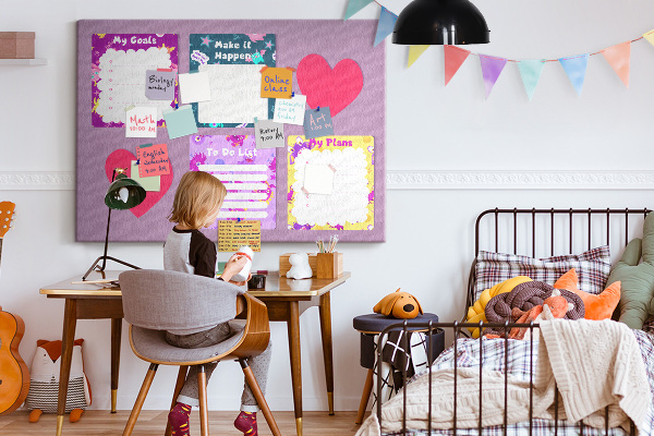 Cork board Monster notes