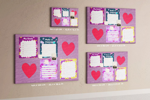 Cork board Monster notes