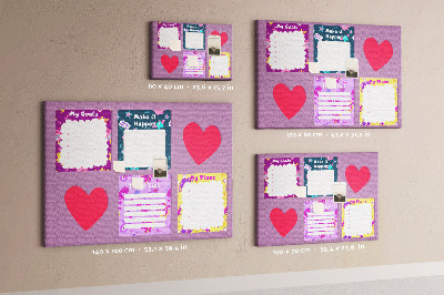 Cork board Monster notes