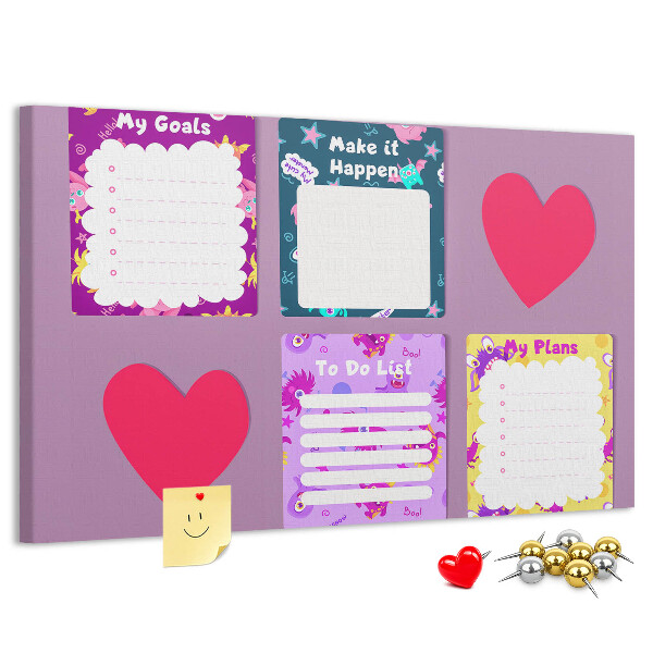 Cork board Monster notes
