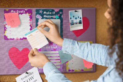 Cork board Monster notes