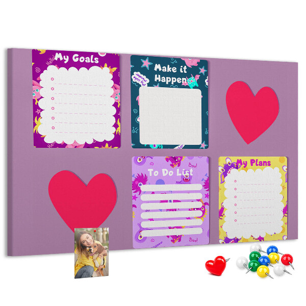 Cork board Monster notes