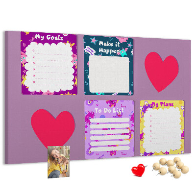 Cork board Monster notes