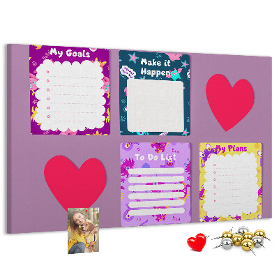 Cork board Monster notes