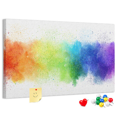 Cork display board Abstract rainbow