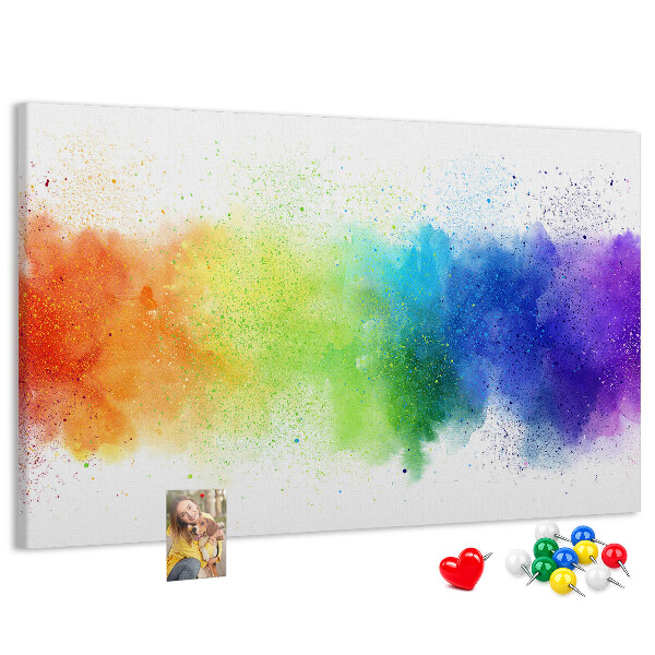 Cork display board Abstract rainbow