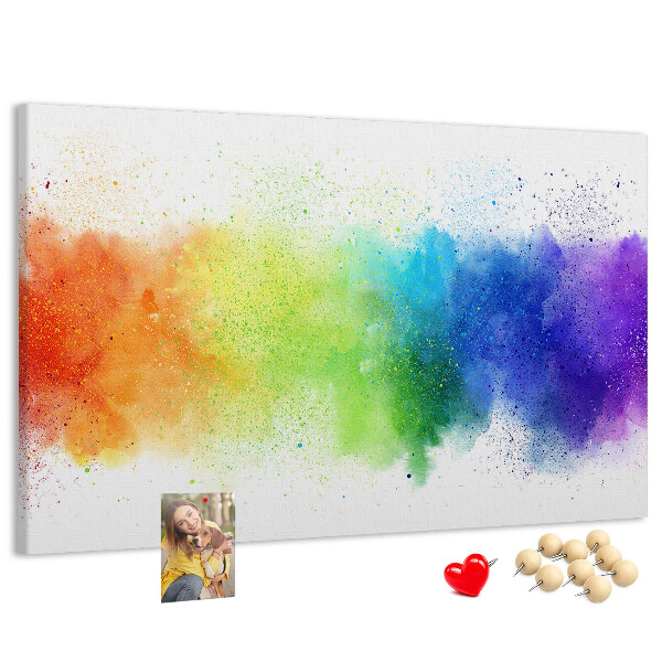Cork display board Abstract rainbow