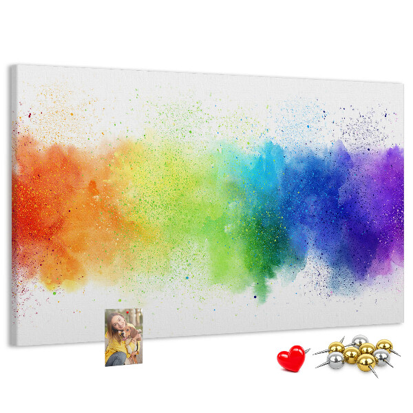 Cork display board Abstract rainbow