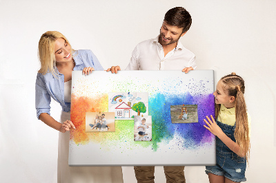 Cork display board Abstract rainbow