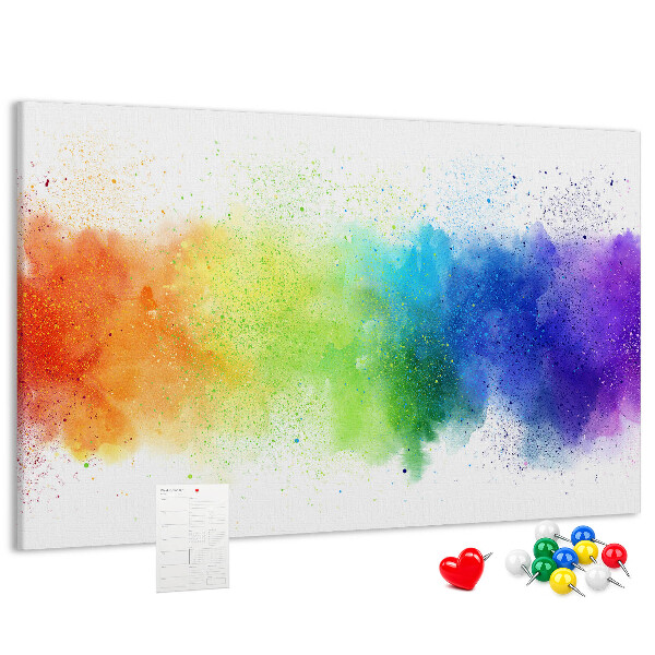 Cork display board Abstract rainbow
