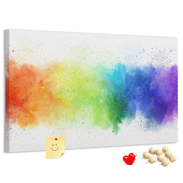 Cork display board Abstract rainbow