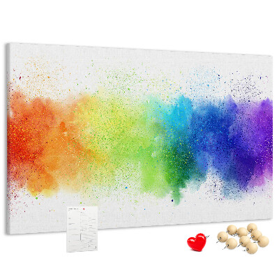 Cork display board Abstract rainbow