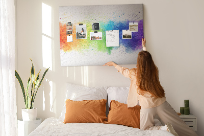 Cork display board Abstract rainbow