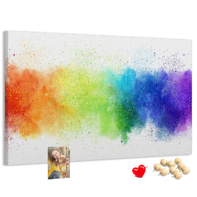 Cork display board Abstract rainbow