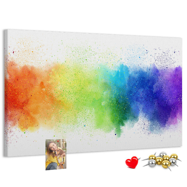 Cork display board Abstract rainbow