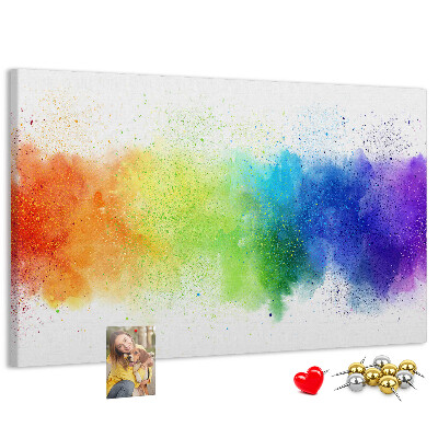 Cork display board Abstract rainbow