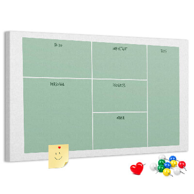 Cork memo board Office organizer