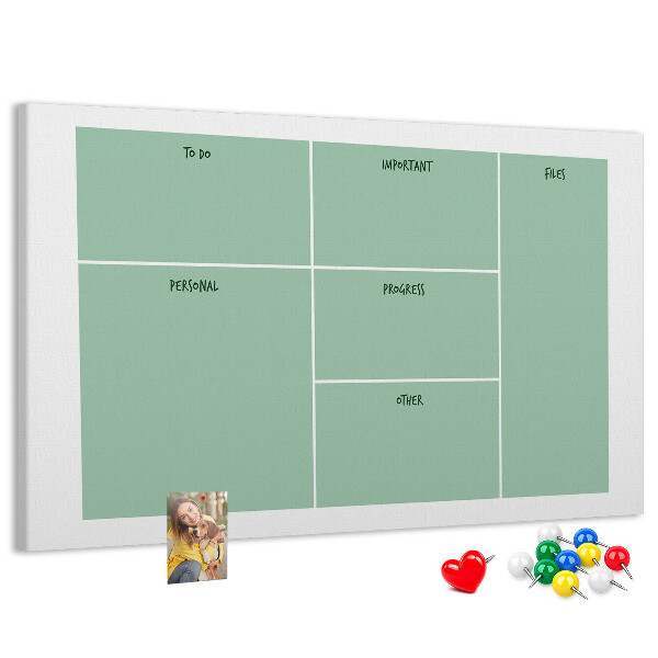 Cork memo board Office organizer
