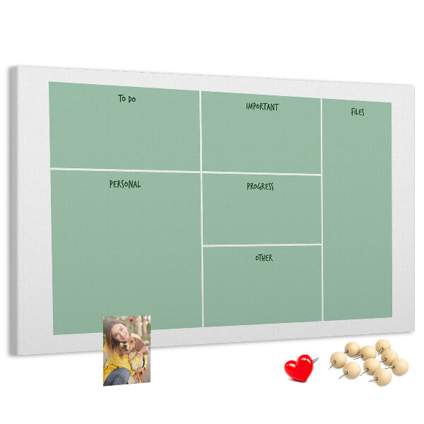 Cork memo board Office organizer