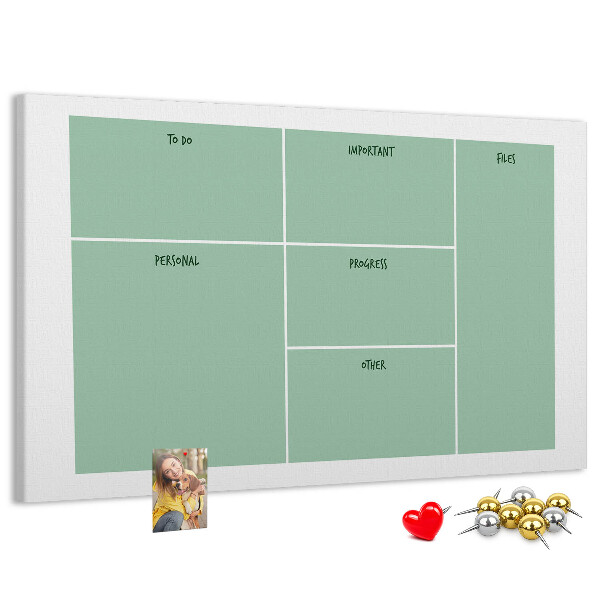 Cork memo board Office organizer