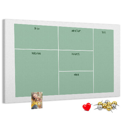 Cork memo board Office organizer