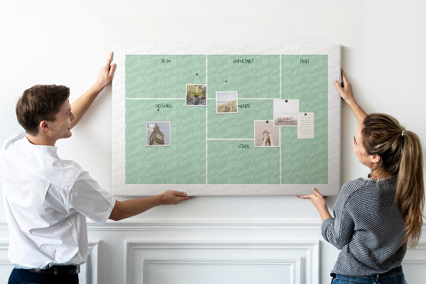 Cork memo board Office organizer