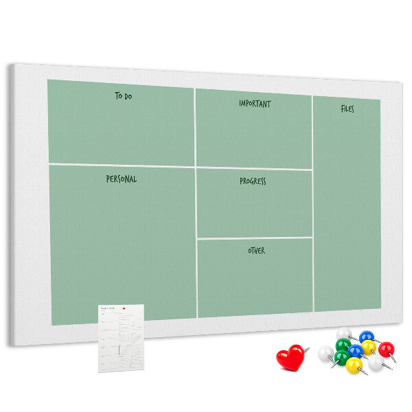 Cork memo board Office organizer