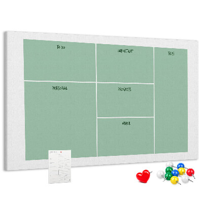 Cork memo board Office organizer