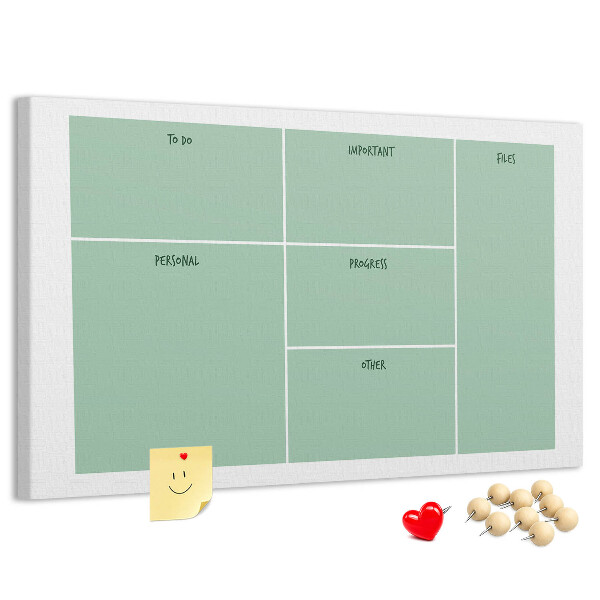 Cork memo board Office organizer