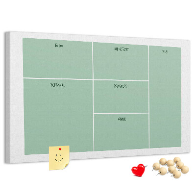 Cork memo board Office organizer