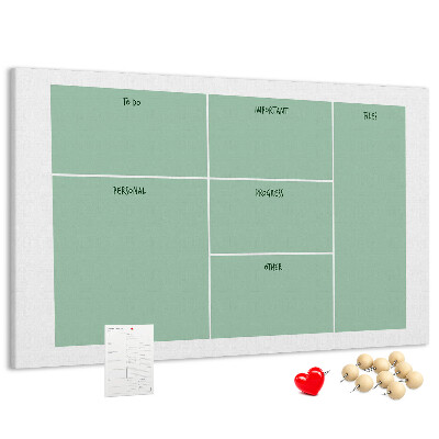 Cork memo board Office organizer