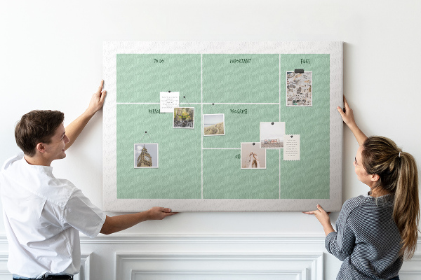 Cork memo board Office organizer
